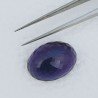 Ametista Africana Idrotermale Forma Ovale Sfaccettato A Mano Gemma Sciolta 20X14X10mm 20,50 Carati 1pz