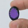 Ametista Africana Idrotermale Forma Ovale Sfaccettato A Mano Gemma Sciolta 20X14X10mm 20,50 Carati 1pz