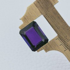 Gemma Sciolta di Ametista Africana Idrotermale, Taglio Rettangolare Sfaccettato a Mano, 17x13x8 mm, 14,50 ct Gemma Sciolta di Ametista Africana Idrotermale, Taglio Rettangolare Sfaccettato a Mano, 17x13x8 mm, 14,50 ct