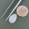 Pietra Di Luna Bianca (Adularia) Idrotermale Forma Ovale Cabochon Fatto A Mano 14X9X5mm 4,90 Carati 1pz