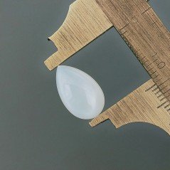 Pietra Di Luna Bianca (Adularia) Idrotermale Forma Ovale Cabochon Fatto A Mano 14X9X5mm 4,90 Carati 1pz