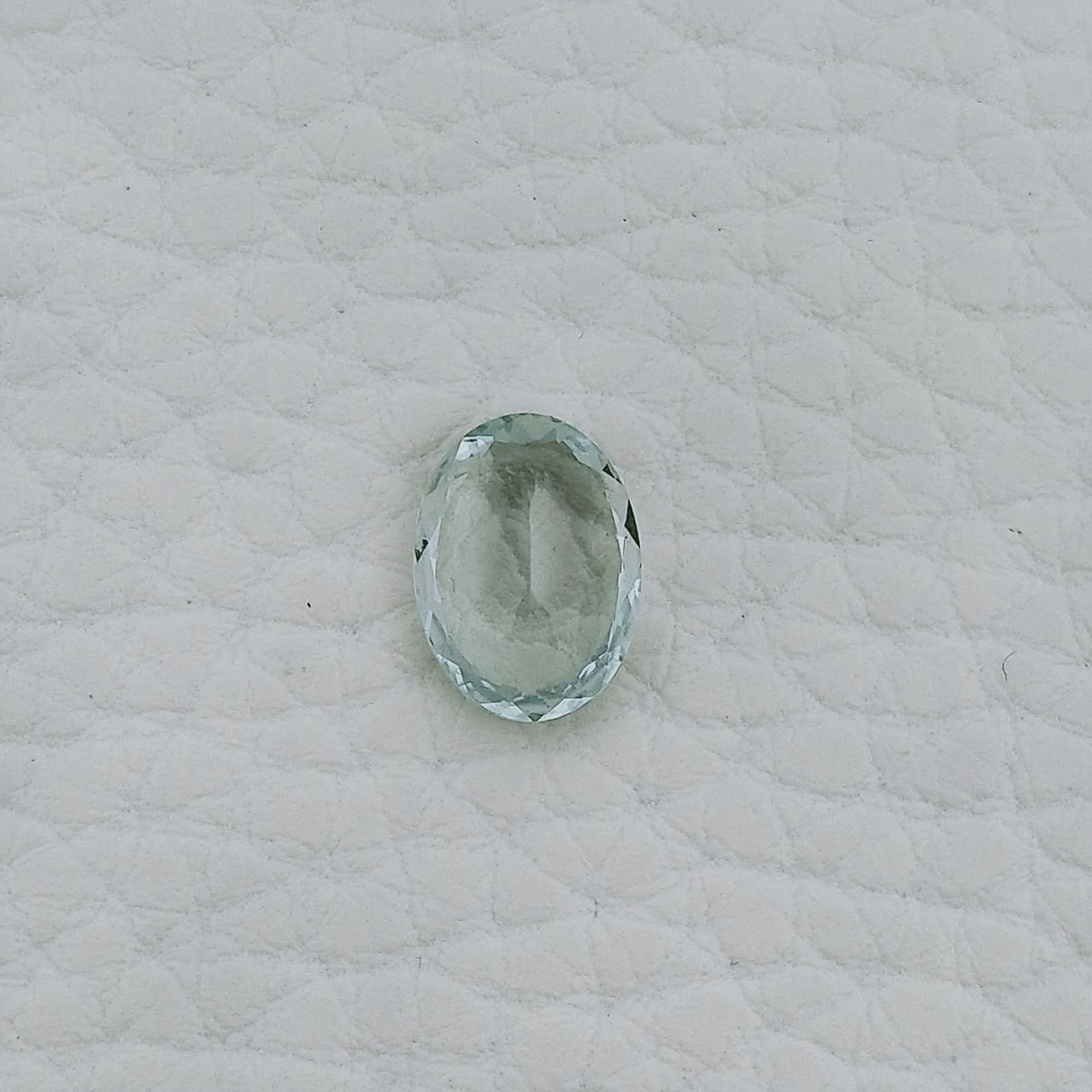 Acquamarina Forma Ovale Sfaccettato A Mano Gemma Sciolta 10X7,50X4mm 2,10 Carati 1pz