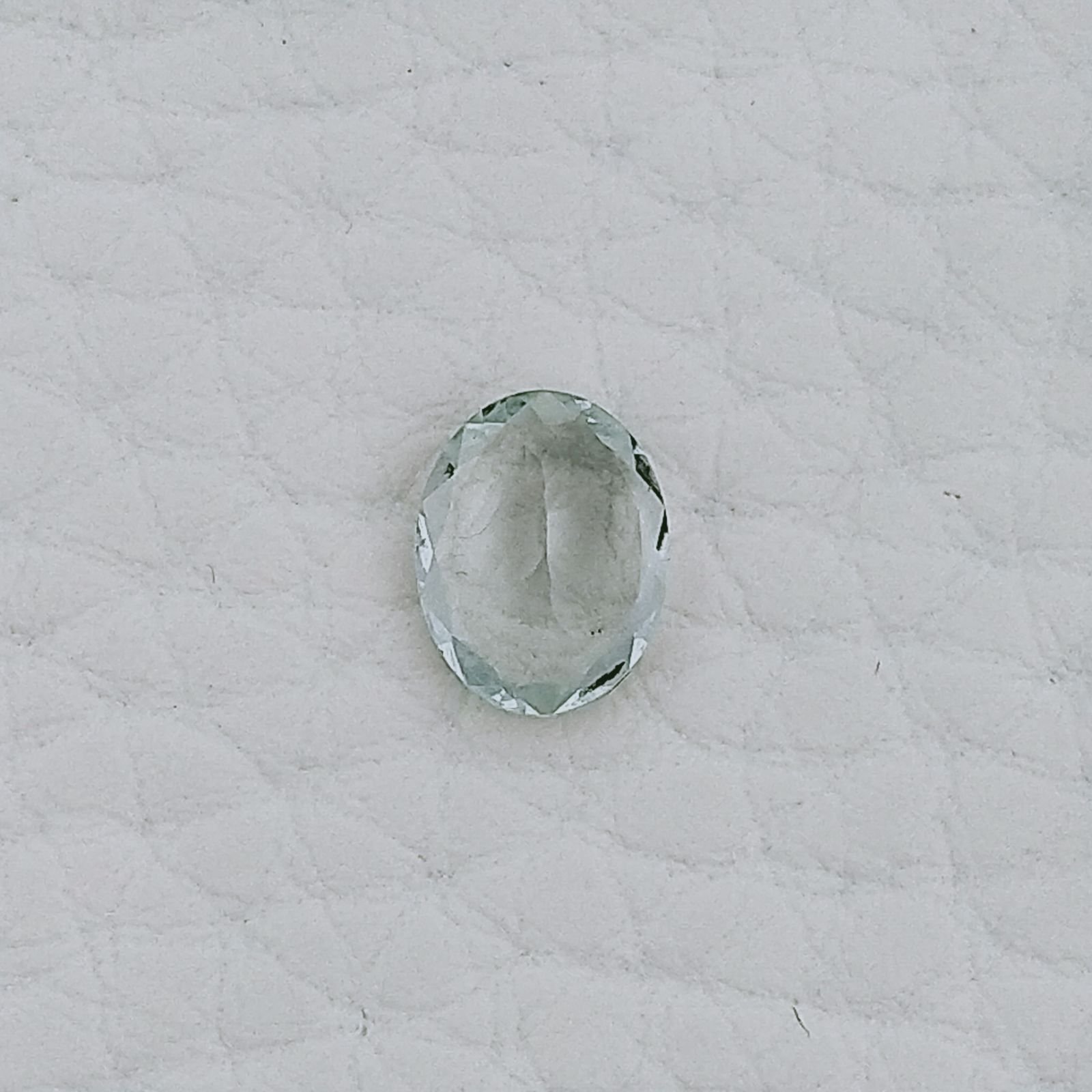 Acquamarina Forma Ovale Sfaccettato A Mano Gemma Sciolta 8X6X3-4mm 1,20 Carati 1pz
