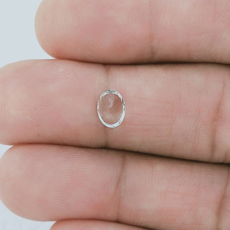 Acquamarina Forma Ovale Sfaccettato A Mano Gemma Sciolta 7X5X3mm 0,65 Carati 1pz