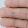 Acquamarina Forma Ovale Sfaccettato A Mano Gemma Sciolta 7X5X3mm 0,65 Carati 1pz