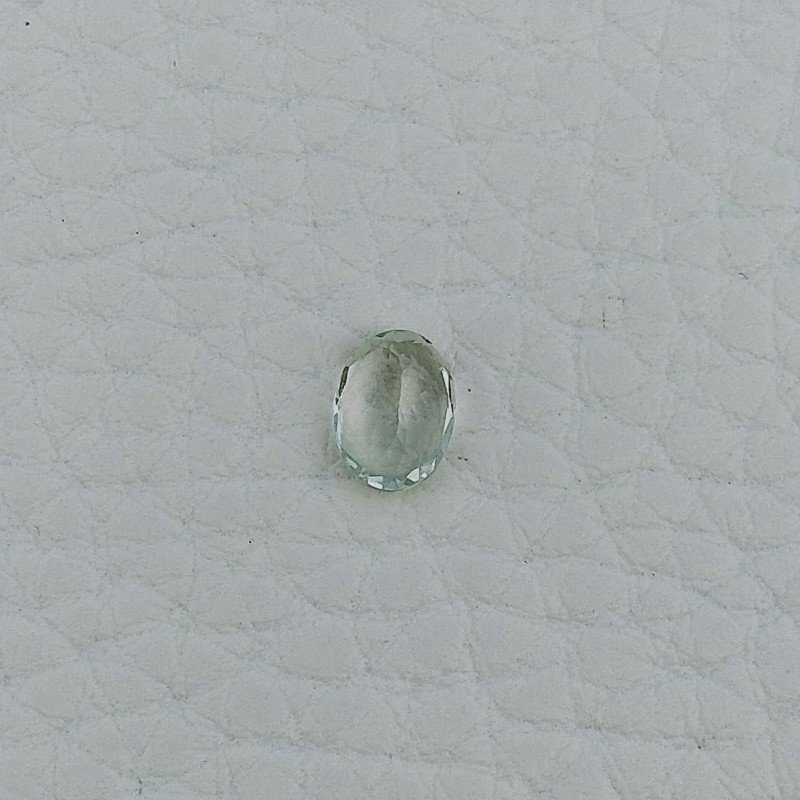 Acquamarina Forma Ovale Sfaccettato A Mano Gemma Sciolta 7X5X3mm 0,65 Carati 1pz