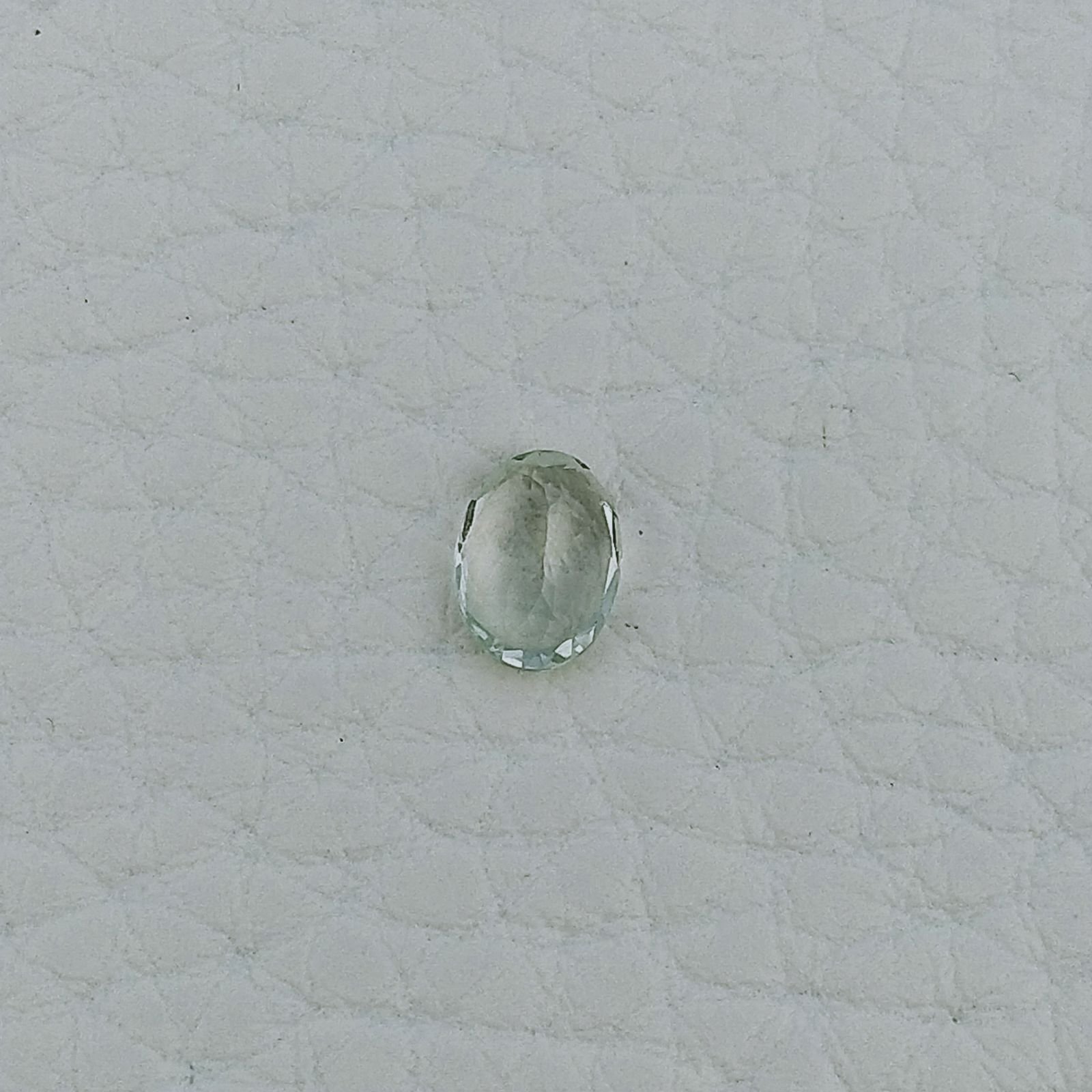Acquamarina Forma Ovale Sfaccettato A Mano Gemma Sciolta 7X5X3mm 0,65 Carati 1pz