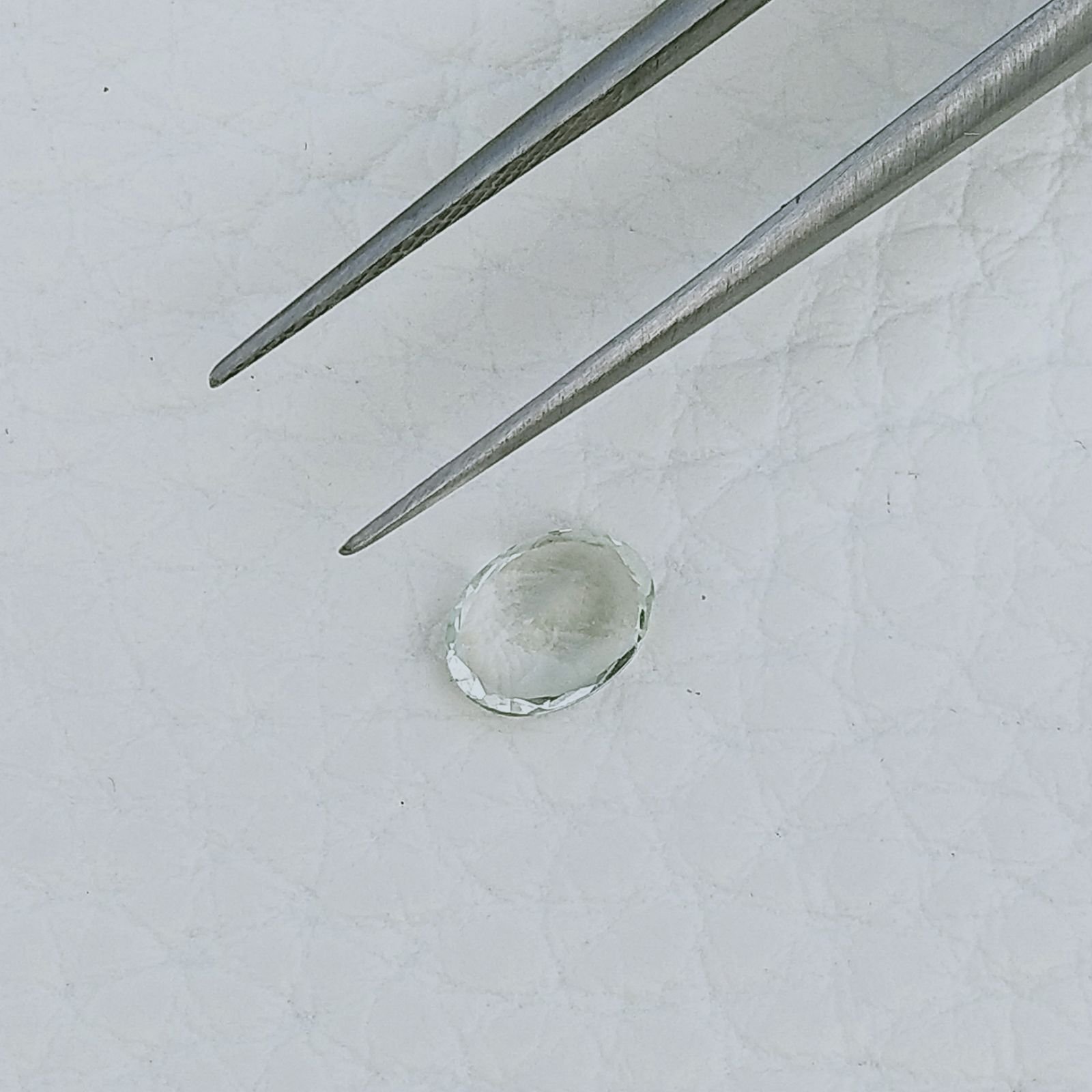 Acquamarina Forma Ovale Sfaccettato A Mano Gemma Sciolta 7X5X3mm 0,65 Carati 1pz