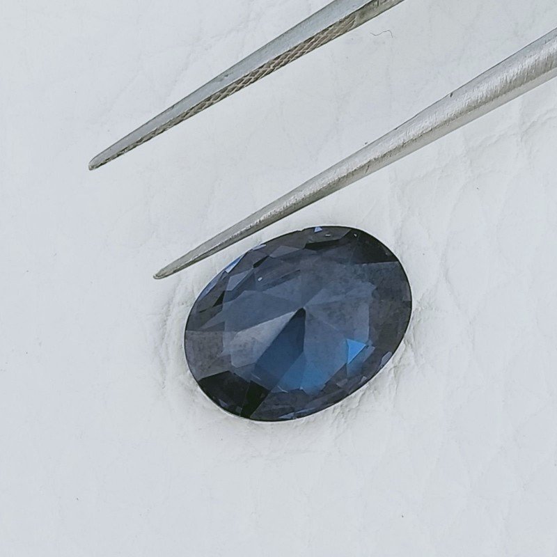 Zircone Tanzanite Forma Ovale Sfaccetata A Mano Gemme Sciolte 11X8X5mm 6,50 Carati 1pz
