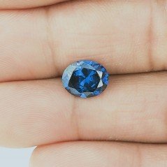 Gemma Sciolta di Zircone Tanzanite, Taglio Ovale Sfaccettato a Mano, 9x7x4 mm, 4,20 ct Gemma Sciolta di Zircone Tanzanite, Taglio Ovale Sfaccettato a Mano, 9x7x4 mm, 4,20 ct
