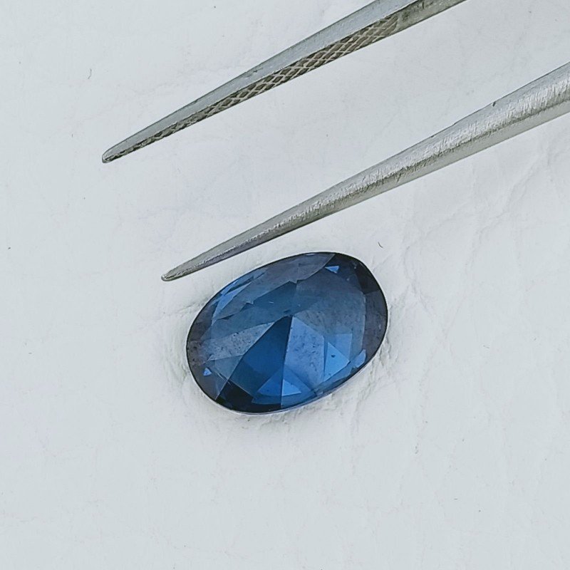 Zircone Tanzanite Forma Ovale Sfaccetata A Mano Gemme Sciolte 9X6X4mm 3,30 Carati 1pz