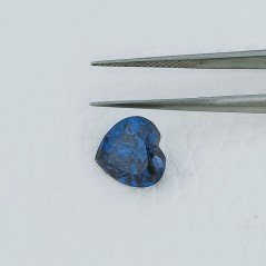 Zircone Tanzanite Forma Cuore Sfaccetata A Mano Gemme Sciolte 10X10X6mm 6,30 Carati 1pz