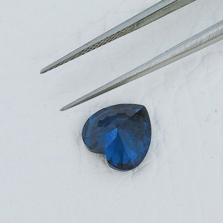 Zircone Tanzanite Forma Cuore Sfaccetata A Mano Gemme Sciolte 10X10X6mm 6,30 Carati 1pz
