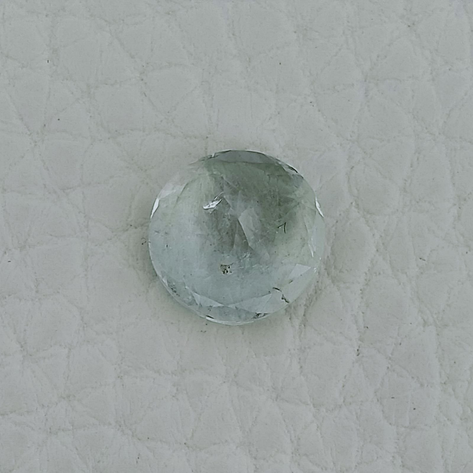 Acquamarina Forma Tondo Sfaccetata A Mano Gemme Sciolte 9X5mm 2,65 Carati 1pz