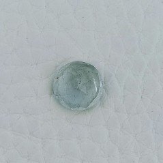 Gemma Sciolta di Acquamarina, Taglio Tondo Sfaccettato a Mano, 8x4 mm, 1,85 ct