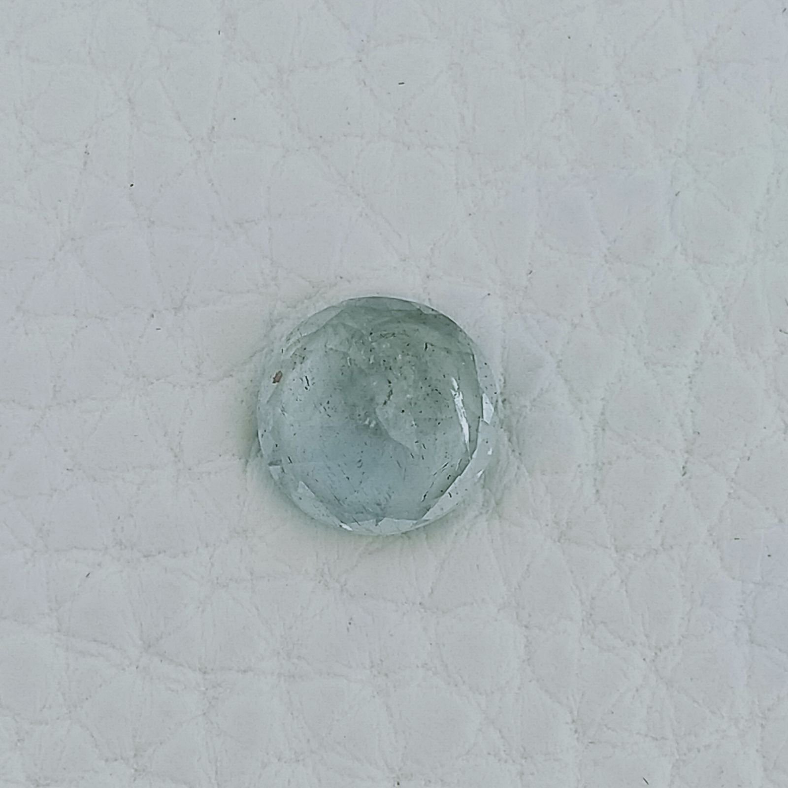 Acquamarina Forma Tondo Sfaccetata A Mano Gemme Sciolte 8X4mm 1,85 Carati 1pz