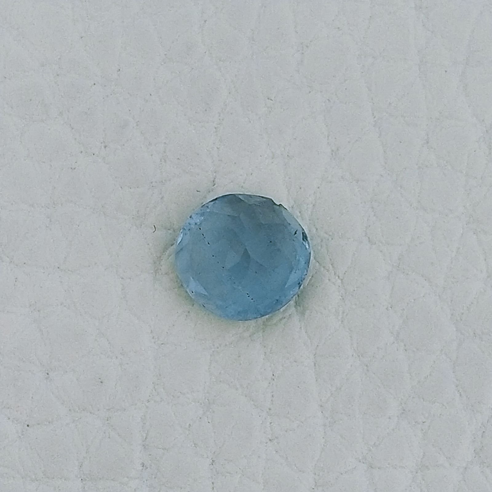 Acquamarina Forma Tondo Sfaccetata A Mano Gemme Sciolte 7X4mm 1,50 Carati 1pz