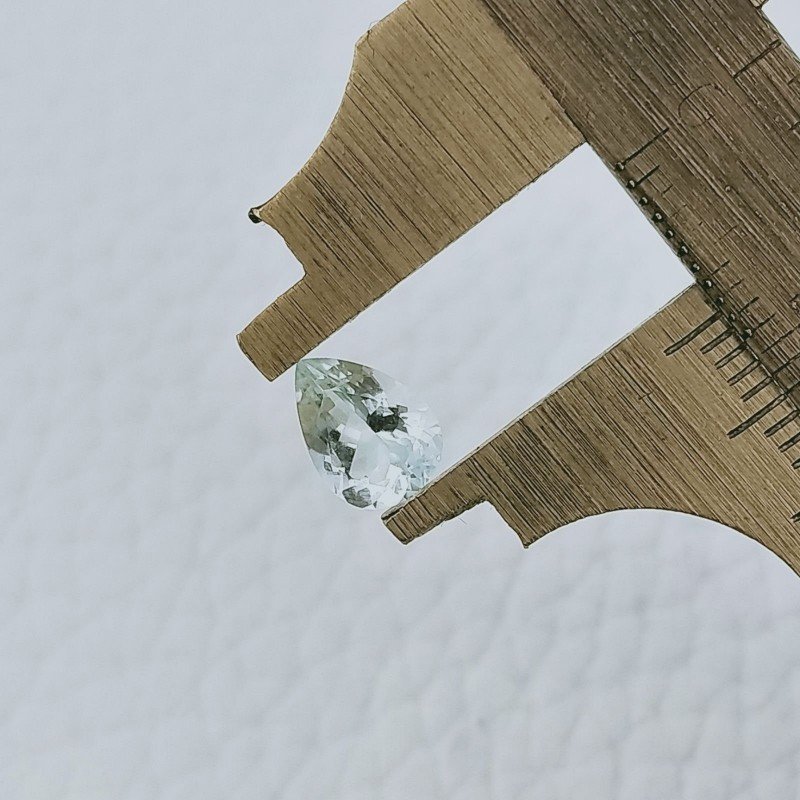 Acquamarina Forma Goccie Sfaccetata A Mano Gemme Sciolte 8X5X4mm ,85 Carati 1pz