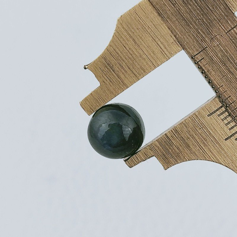 Zaffiro Naturale Stellato Forma Tondo Cabochon Fatto A Mano 8X5mm 5,15 Carati 1pz