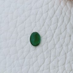Smeraldo Idrotermale Forma Ovale Sfaccetata A Mano Gemme Sciolte 7X5X3mm 0,60 Carati 1pz
