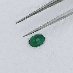 Smeraldo Idrotermale Forma Ovale Sfaccetata A Mano Gemme Sciolte 7X5X3mm 0,60 Carati 1pz