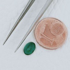 Smeraldo Idrotermale Forma Ovale Sfaccetata A Mano Gemme Sciolte 7X5X3mm 0,60 Carati 1pz