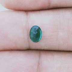 Smeraldo Idrotermale Forma Ovale Sfaccetata A Mano Gemme Sciolte 7X5X3mm 0,60 Carati 1pz