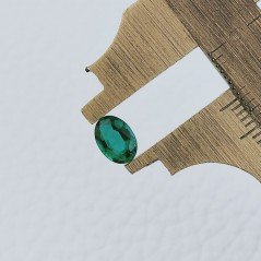 Smeraldo Idrotermale Forma Ovale Sfaccetata A Mano Gemme Sciolte 7X5X3mm 0,60 Carati 1pz