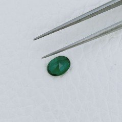 Smeraldo Idrotermale Forma Ovale Sfaccetata A Mano Gemme Sciolte 8X6X3mm 1,00 Carati 1pz