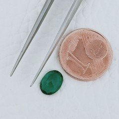 Smeraldo Idrotermale Forma Ovale Sfaccetata A Mano Gemme Sciolte 8X6X3mm 1,00 Carati 1pz