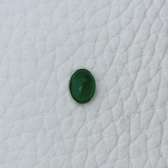 Smeraldo Idrotermale Forma Ovale Sfaccetata A Mano Gemme Sciolte 8X5X3mm 0,95 Carati 1pz