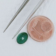 Smeraldo Idrotermale Forma Ovale Sfaccetata A Mano Gemme Sciolte 8X5X3mm 0,95 Carati 1pz