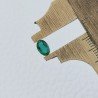 Smeraldo Idrotermale Forma Ovale Sfaccetata A Mano Gemme Sciolte 6X4X2mm 0,35 Carati 1pz