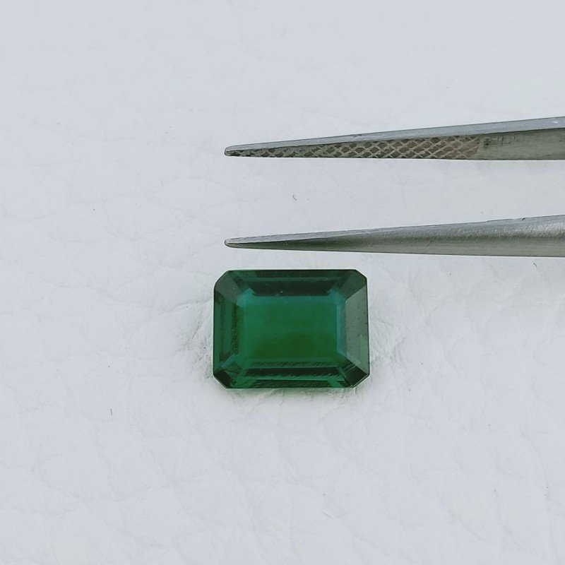 Smeraldo Idrotermale Forma Ottogonale Sfaccetata A Mano Gemme Sciolte 9X6X3mm 1,70 Carati 1pz