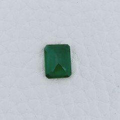 Gemma Sciolta di Smeraldo Idrotermale, Taglio Ottagono Sfaccettato a Mano, 9x6x3 mm, 1,70 ct