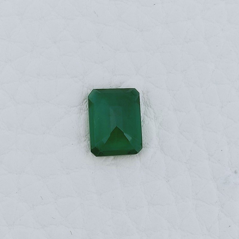 Smeraldo Idrotermale Forma Ottogonale Sfaccetata A Mano Gemme Sciolte 9X6X3mm 1,70 Carati 1pz