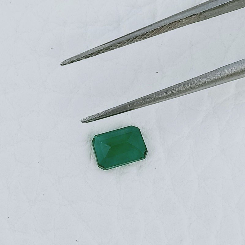 Smeraldo Idrotermale Forma Ottogonale Sfaccetata A Mano Gemme Sciolte 5X3X2mm 0,40 Carati 1pz