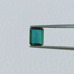 Gemma Sciolta di Smeraldo Idrotermale, Taglio Ottagono Sfaccettato a Mano, 7x5x2 mm, 1,20 ct