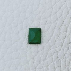 Gemma Sciolta di Smeraldo Idrotermale, Taglio Ottagono Sfaccettato a Mano, 8x6x3 mm, 1,10 ct