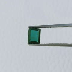 Gemma Sciolta di Smeraldo Idrotermale, Taglio Ottagono Sfaccettato a Mano, 8x6x3 mm, 1,10 ct