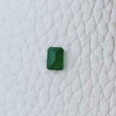 Smeraldo Idrotermale Forma Ottogonale Sfaccetata A Mano Gemme Sciolte 6X4X3mm 0,85 Carati 1pz
