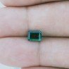 Smeraldo Idrotermale Forma Ottogonale Sfaccetata A Mano Gemme Sciolte 6X4X3mm 0,85 Carati 1pz