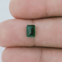 Smeraldo Idrotermale Forma Ottogonale Sfaccetata A Mano Gemme Sciolte 6X4X3mm 0,85 Carati 1pz