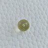 Quarzo Oro Verde Tondo Sfaccettato A Mano Foro Passante 8mm 3,95 Carati 1pz