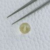 Quarzo Oro Verde Tondo Sfaccettato A Mano Foro Passante 8mm 3,95 Carati 1pz