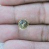 Quarzo Oro Verde Tondo Sfaccettato A Mano Foro Passante 8mm 3,95 Carati 1pz