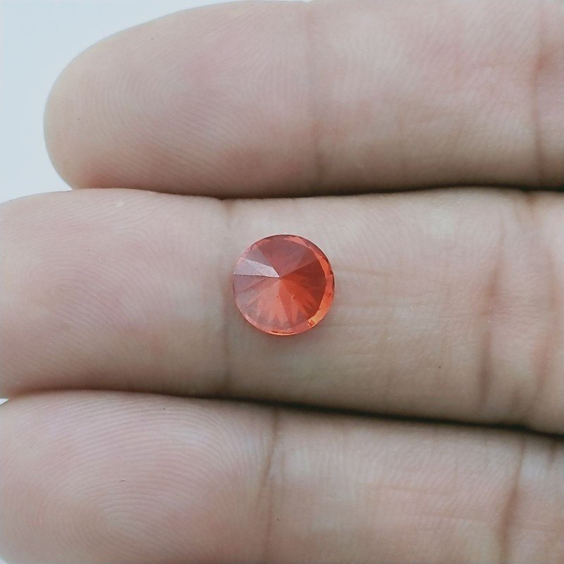 Zircone Arancione Forma Tondo Sfaccetata A Mano Gemme Sciolte 8X4mm 3,50 Carati 1pz Zircone Arancione Forma Tondo Sfaccetata A Mano Gemme Sciolte 8X4mm 3,50 Carati 1pz