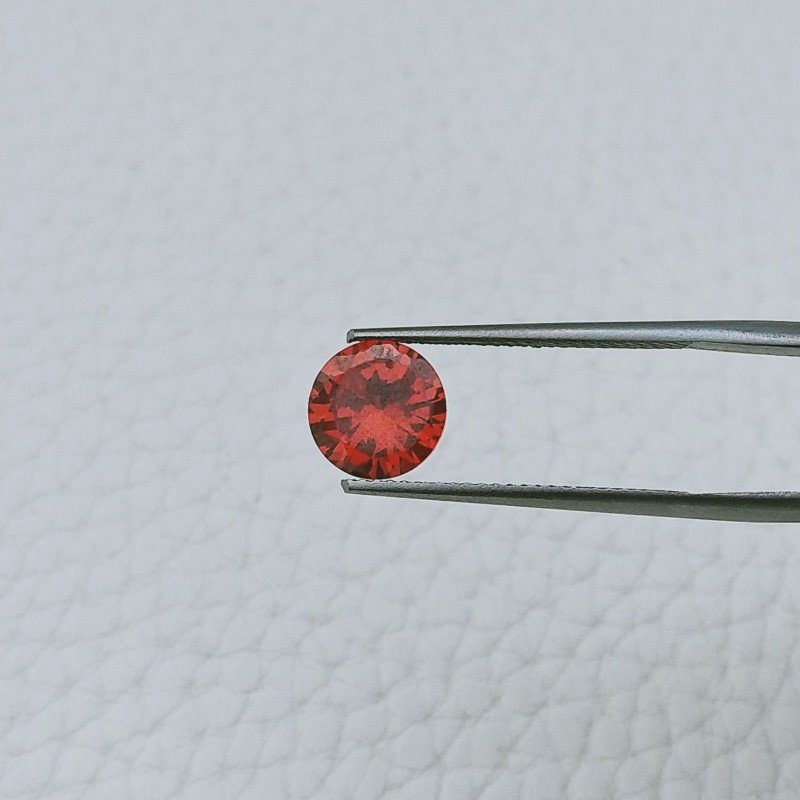 Zircone Arancione Forma Tondo Sfaccetata A Mano Gemme Sciolte 8X4mm 3,50 Carati 1pz Zircone Arancione Forma Tondo Sfaccetata A Mano Gemme Sciolte 8X4mm 3,50 Carati 1pz