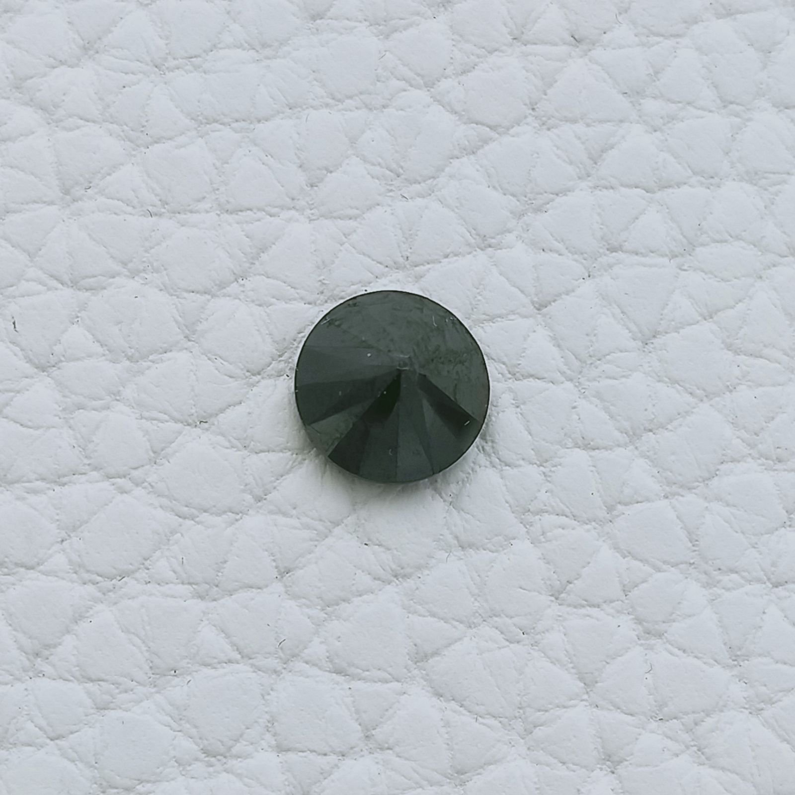 Zircone Nero Forma Tondo Sfaccetata A Mano Gemme Sciolte 8X4mm 3,15 Carati 1pz
