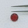 Quarzo Rosso Idrotermale Forma Tondo Sfaccetata A Mano Gemme Sciolte 8X4mm 1,45 Carati 1pz